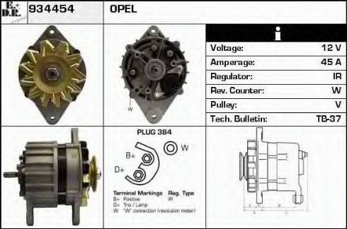 EDR 934454 - Alternator www.molydon.hr