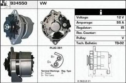 EDR 934550 - Alternator www.molydon.hr