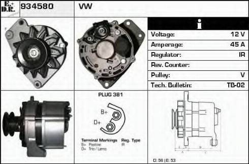 EDR 934580 - Alternator www.molydon.hr