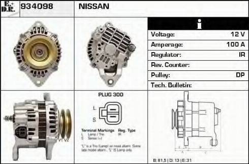 EDR 934098 - Alternator www.molydon.hr