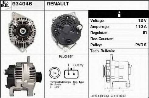 EDR 934046 - Alternator www.molydon.hr