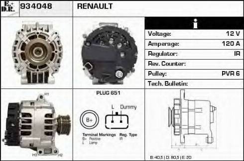 EDR 934048 - Alternator www.molydon.hr