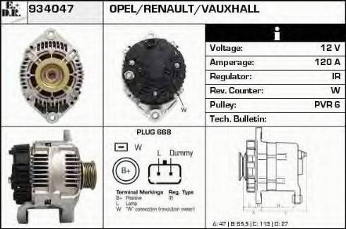 EDR 934047 - Alternator www.molydon.hr