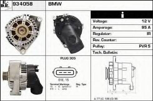 EDR 934058 - Alternator www.molydon.hr