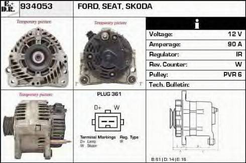 EDR 934053 - Alternator www.molydon.hr