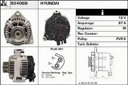 EDR 934069 - Alternator www.molydon.hr