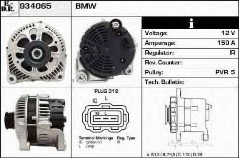 EDR 934065 - Alternator www.molydon.hr