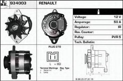 EDR 934003 - Alternator www.molydon.hr