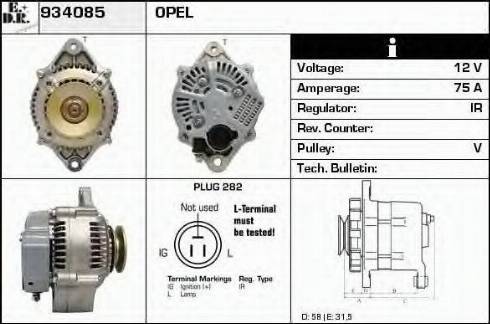 EDR 934085 - Alternator www.molydon.hr