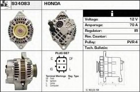 EDR 934083 - Alternator www.molydon.hr