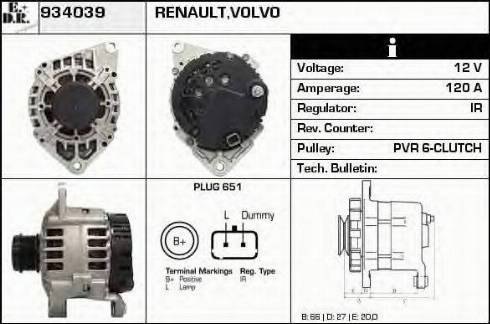 EDR 934039 - Alternator www.molydon.hr