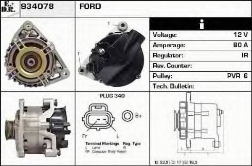 EDR 934078 - Alternator www.molydon.hr