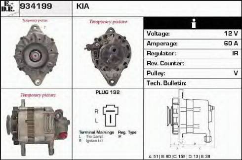 EDR 934199 - Alternator www.molydon.hr