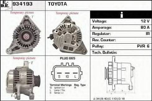 EDR 934193 - Alternator www.molydon.hr