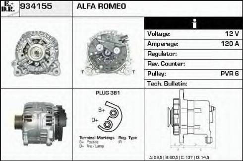 EDR 934155 - Alternator www.molydon.hr