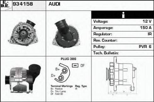 EDR 934158 - Alternator www.molydon.hr