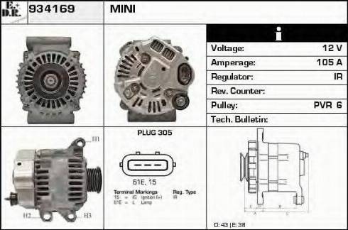 EDR 934169 - Alternator www.molydon.hr