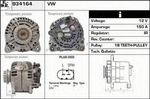 EDR 934164 - Alternator www.molydon.hr