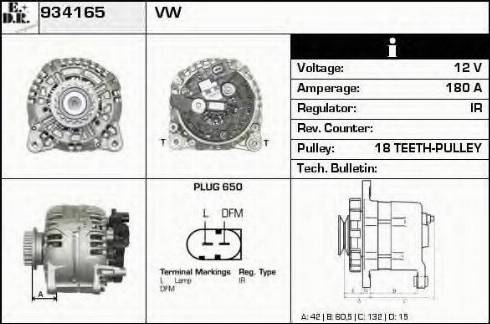 EDR 934165 - Alternator www.molydon.hr