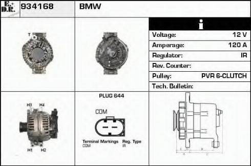 EDR 934168 - Alternator www.molydon.hr