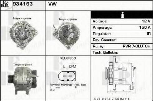 EDR 934163 - Alternator www.molydon.hr