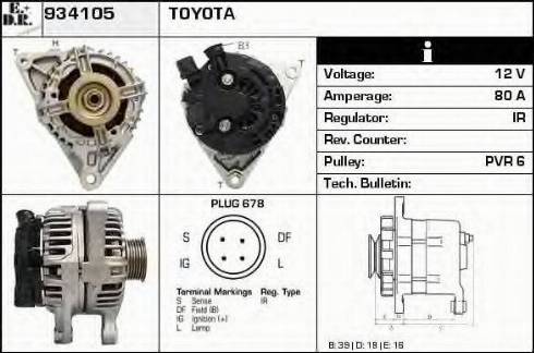 EDR 934105 - Alternator www.molydon.hr