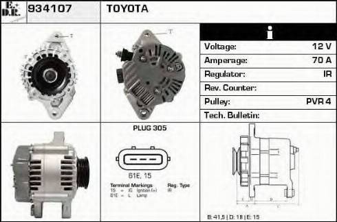 EDR 934107 - Alternator www.molydon.hr