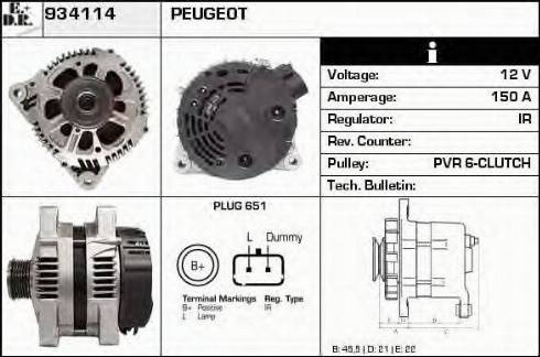 EDR 934114 - Alternator www.molydon.hr