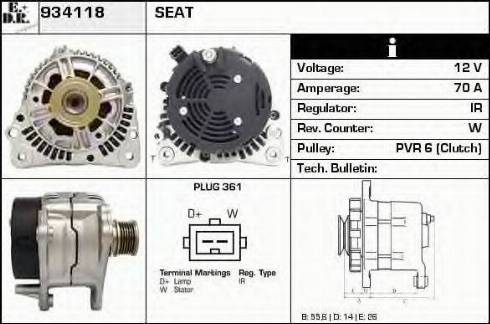 EDR 934118 - Alternator www.molydon.hr