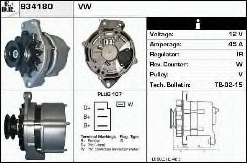 EDR 934180 - Alternator www.molydon.hr