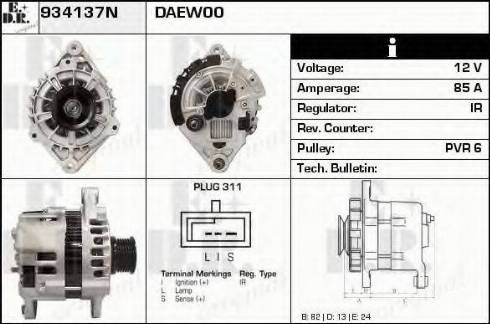 EDR 934137N - Alternator www.molydon.hr