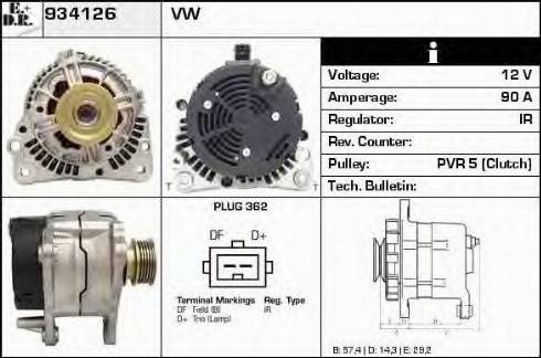 EDR 934126 - Alternator www.molydon.hr