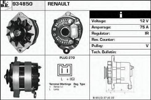 EDR 934850 - Alternator www.molydon.hr