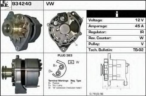 EDR 934240 - Alternator www.molydon.hr