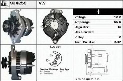 EDR 934250 - Alternator www.molydon.hr