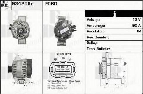 EDR 934258N - Alternator www.molydon.hr