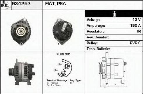 EDR 934257 - Alternator www.molydon.hr