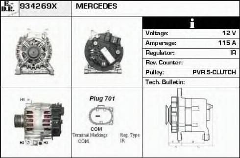 EDR 934269X - Alternator www.molydon.hr