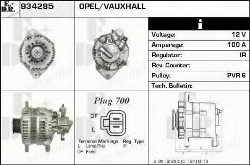 EDR 934285 - Alternator www.molydon.hr