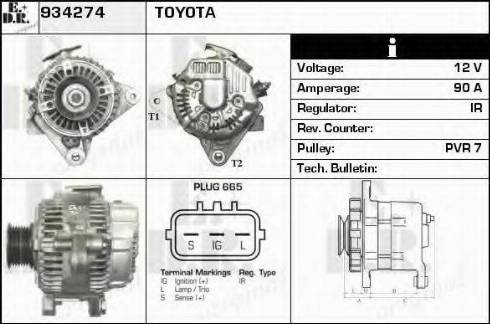 EDR 934274 - Alternator www.molydon.hr