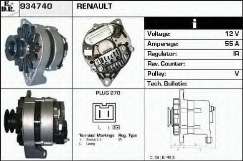 EDR 934740 - Alternator www.molydon.hr