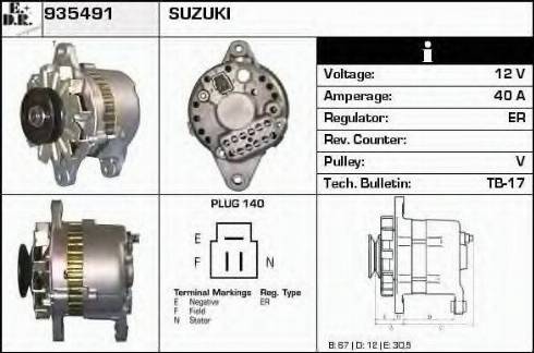 EDR 935491 - Alternator www.molydon.hr