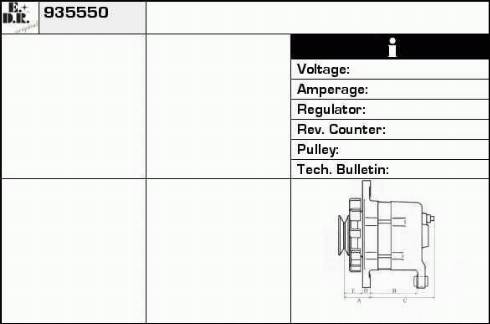 EDR 935550 - Alternator www.molydon.hr