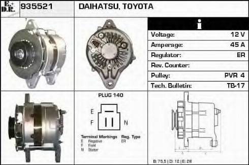 EDR 935521 - Alternator www.molydon.hr