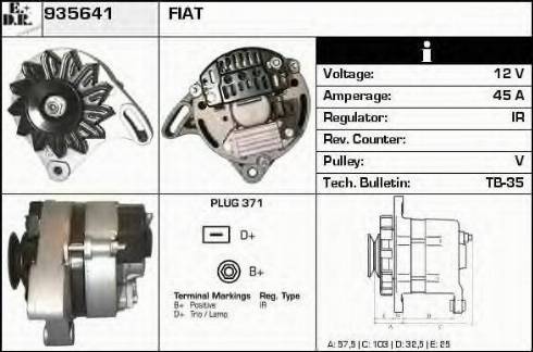 EDR 935641 - Alternator www.molydon.hr