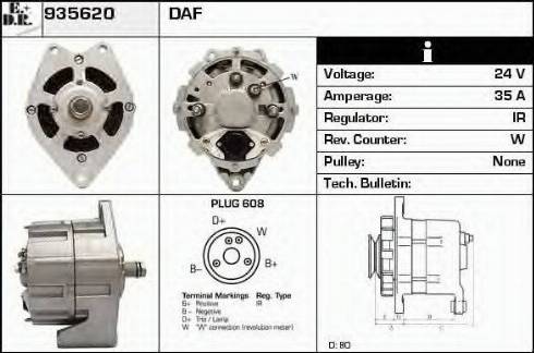 EDR 935620 - Alternator www.molydon.hr