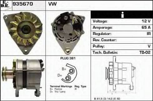 EDR 935670 - Alternator www.molydon.hr