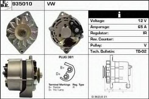 EDR 935010 - Alternator www.molydon.hr