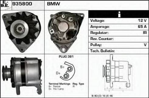 EDR 935800 - Alternator www.molydon.hr