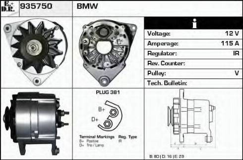 EDR 935750 - Alternator www.molydon.hr